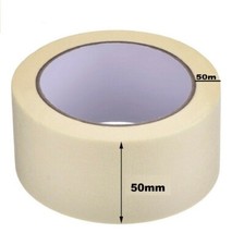 GENERAL MASKING TAPE 50MM - 25MM X 50M DIY CRAFT PAINTER EASY TEAR Fast Delivery