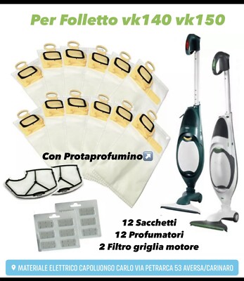 Sacchetti Folletto Vk 140-150 Con Profumini Dovina Originale 41435 - Foto 8