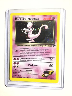 ROCKET'S MEWTWO - 14/132 - Gym Challenge - Holo - Pokemon Card