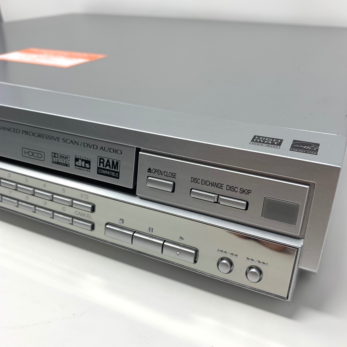Panasonic DVD-F84 5 Disc DVD/CD Player Changer TESTED WORKING w
