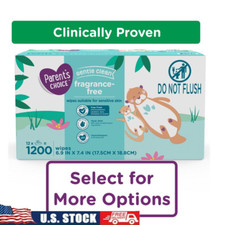 Fragrance-Free Baby Wipes 1200 Count Resealable Flip Top Lid Hypoallergenic New