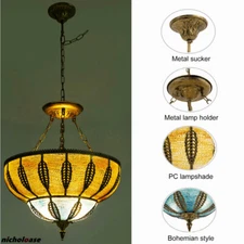 Antique Bohemia Chandelier Retro Pendant Light Fixture Exotic Ceiling Lamp E27