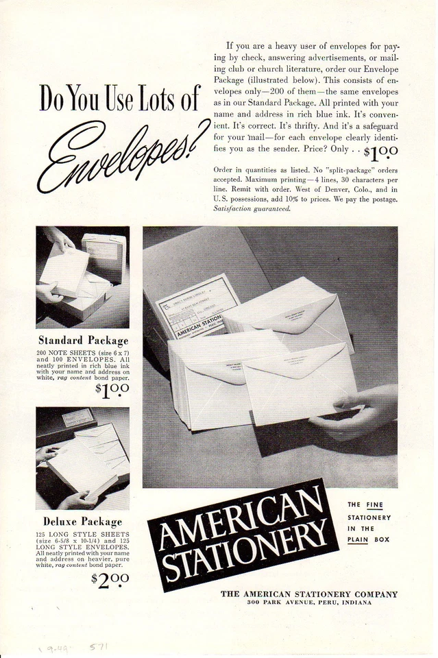 1949 年复古印花广告汽车普利茅斯乡村博览会白色侧墙后挡板 — 第 2/2 张图片