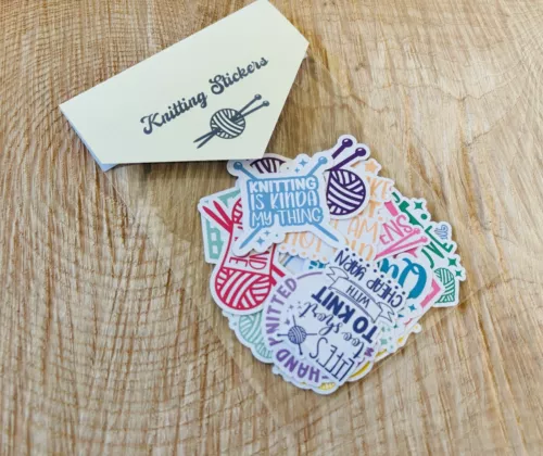 Knitting Stickers