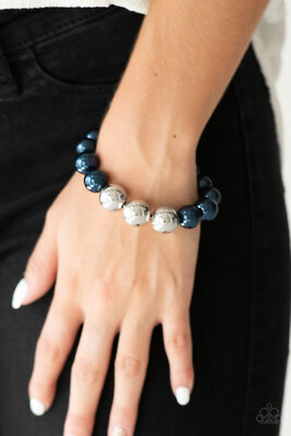 All Dressed Uptown Blue Bracelet Paparazzi New