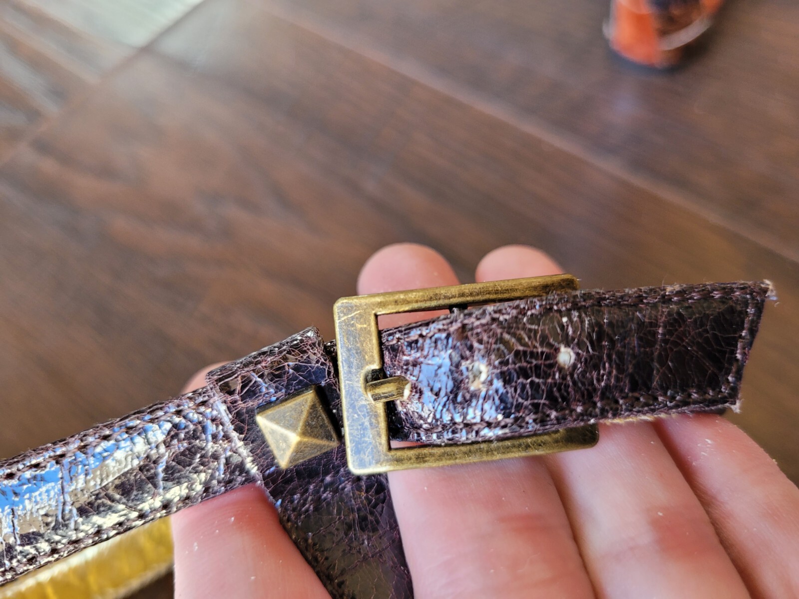 Naughty Monkey Brown Patchwork Heels EUC Women's … - image 13