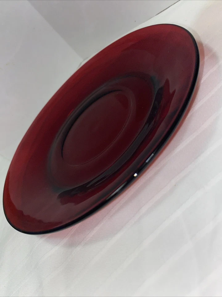 LOT OF 6 Anchor Hocking ROYAL RUBY Red Cup & Saucer Set - Image 4 of 4