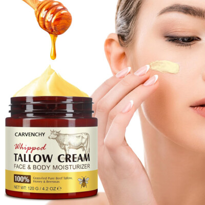 Beef Tallow For Face, Rindertalg Haut Moisturizer 120g Organic Whipped Grass Fed