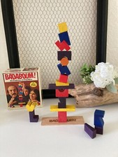 724⚜️ Ancien Jeu de Société D'adresse et d'équilibre Badaboum 19 Pièces