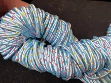 soutache ribbon yarn thread 1/8" blue multi 5yds USA