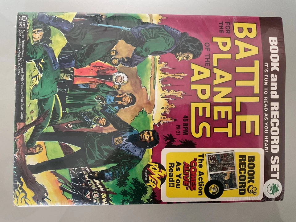 1973 BATTLE FOR PLANET OF THE APES -BOOK AND RECORD Mint - Image 3 of 3