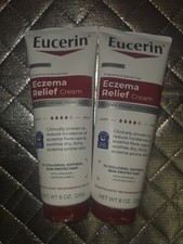 Eucerin Eczema Relief Body Cream for Dry Skin Unscented 8 oz Lot Of 2