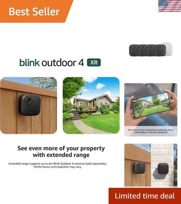 Outdoor 4 XR   two- battery wireless camera with 4x security coverage, 1000 f...