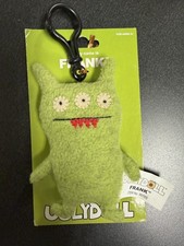 Rare 2015 Original Green UGLYDOLL Frank 5  Plush Backpack Clip Keychain