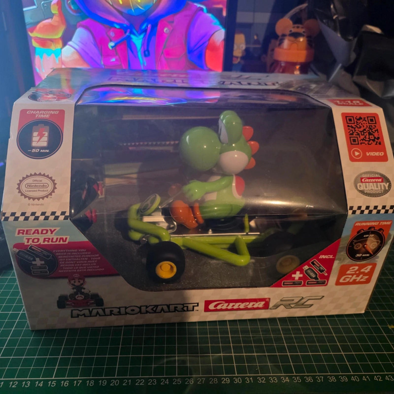 Carrera RC Mario Kart Yoshi Pipe Kart 2.4GHz Remote Control Car