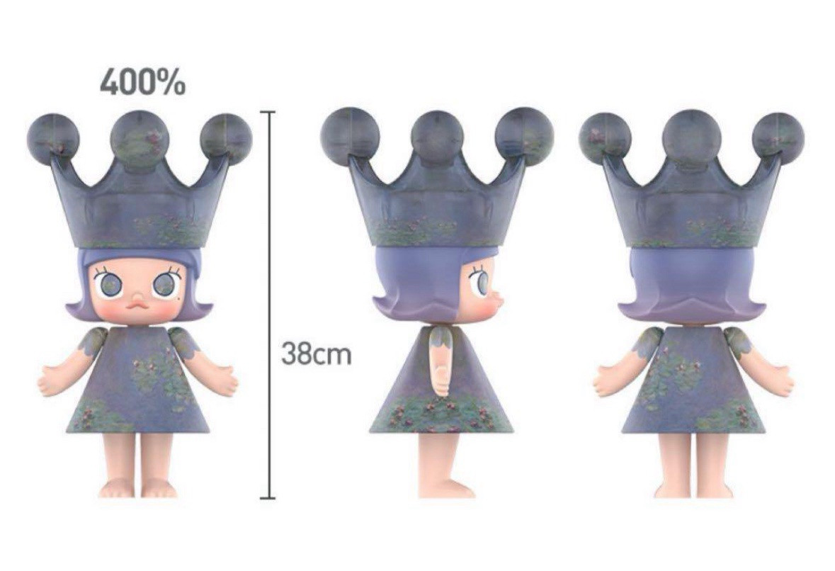 POP MART MEGA ROYAL MOLLY 400% Monet-Les Nympheas Figure