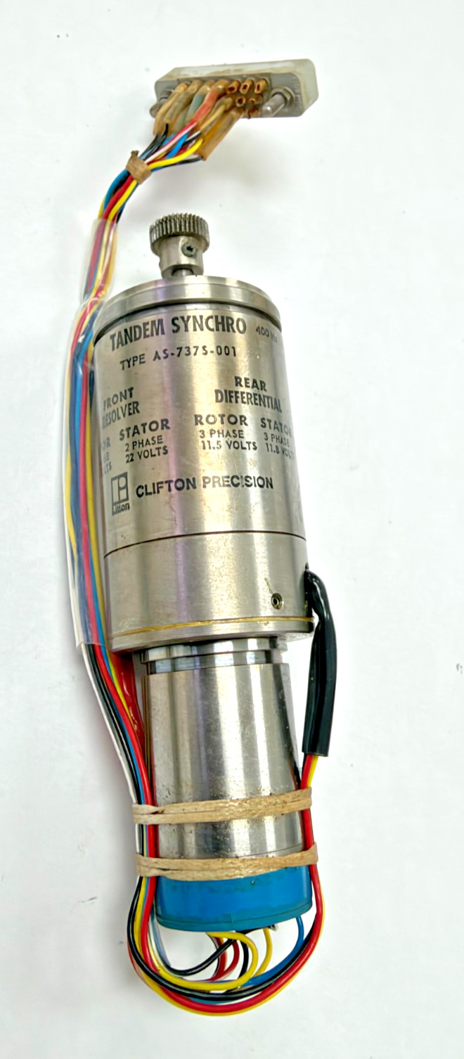 CLIFTON PRECISION AS-737S-001 TANDEM SYNCHRO WITH A DIFFERENTIAL TRANSMITTER.