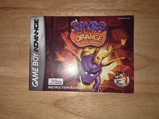 Spyro Orange The Cortex Conspiracy Game Boy Advance GBA Instruction Manual Only
