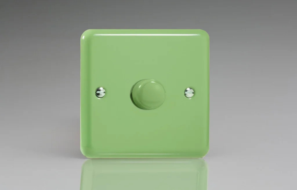 Dimmer Green V-Pro Lily Beryl 120w Max 1-Gang 2-Way Varilight JYP401.BG