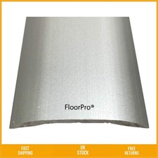 Sleek Self Adhesive Door Bar Threshold Transition Strip Silver 3ft 37mm 1pc