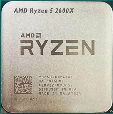 AMD Ryzen 5 2600X AM4 CPU Processor R5 2600X 3.6 GHz 6C 12-Thread 16M Desktop - Bild 1 von 2