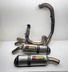 08 13 DUCATI 1098 1198 848 FULL OEM EXHAUST Akrapovic Titanium Twin Silencer