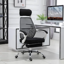 Ergonomically Designed Office Working Desk Chair w/ Back Angle Adjustment