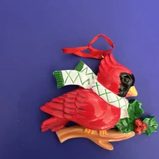 Christmas Ornament Cardinal Resin Polar X