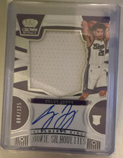 2023-24 Panini Crown Royale Colby Jones Rookie Silhouettes Auto MEM #121 /125