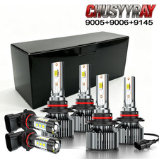 Fit Jeep Grand Cherokee 1999-2004 Led Headlight Bulbs Hilow Beam Fog Lights6