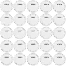 O 25Pcs 3 Inch Clear Acrylic Button Badges with Pin, Modern Clear Acrylic Craft