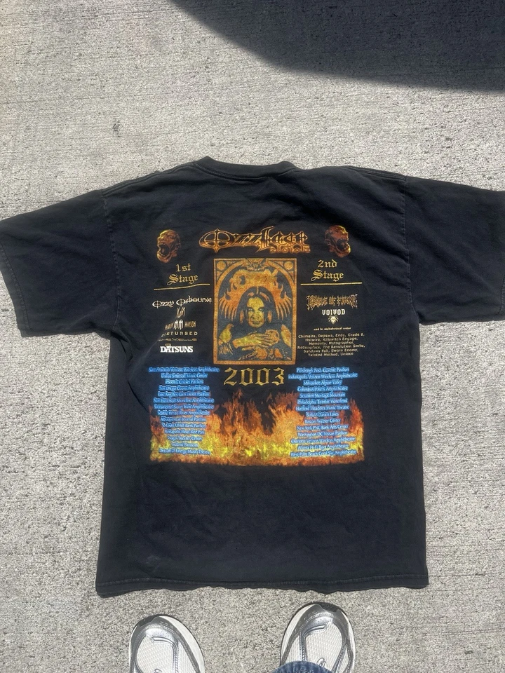 Vintage 2003 Ozzy Osborne Shirt Size Large Face Back Hit - Image 2 of 2