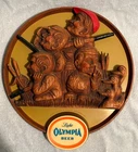 Vintage Plastic Olympia Light Beer Duck Hunters Sign