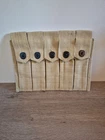 US Military WW2 Thompson Reising 5 Cell Khaki Canvas Magazine Pouch Wharton 1943