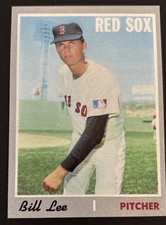 1970 Bill Lee Topps Rookie Card #279. rookie card picture
