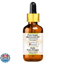 Greenwood Essential Pure Argan (Moroccan) Oil (Argania spinosa) with Glass Dr