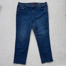 Gloria Vanderbilt Jeans Womens 18W Blue Amanda Tapered High Rise Stretch Denim