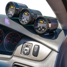 Rhd Triple Gauge Pod Mount For 01-07 Evo 7 8 9 Lancer Functional Defrost Vent