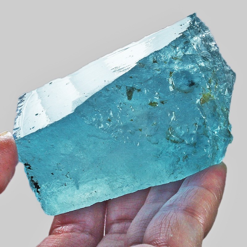 1107Ct VVS Blue Topaz Specimen Facet Rough UYLHV67