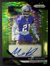 2018 Panini Prizm Football - Mike Hughes - Rookie Auto Green Pulsar
