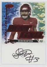 2022 SAGE Low Series Next Level Signatures Red Deon McIntosh #NLS-DM Auto 0nr3