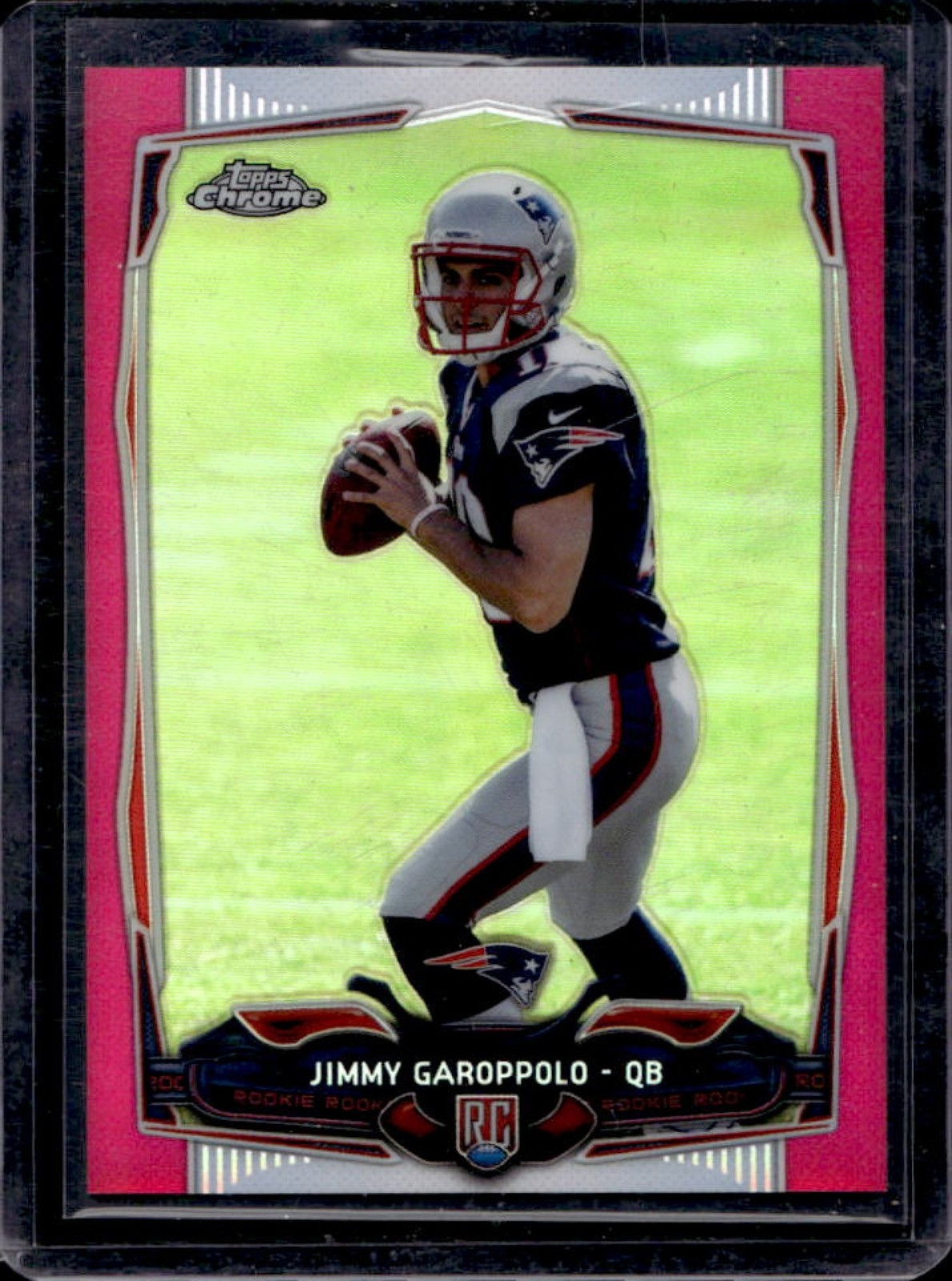 2014 Topps Chrome Jimmy Garoppolo RC Pink Refractor #119/399 Patriots