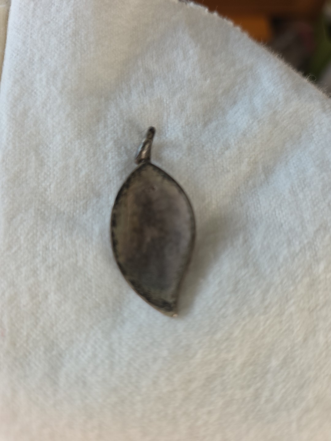 Solid Sterling Silver Vine Leaf Dyed Abalone Shel… - image 2