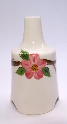 Sammie Roberts Pie Funnel * Painted Pink Anemone Flowers Pie Bird Vent