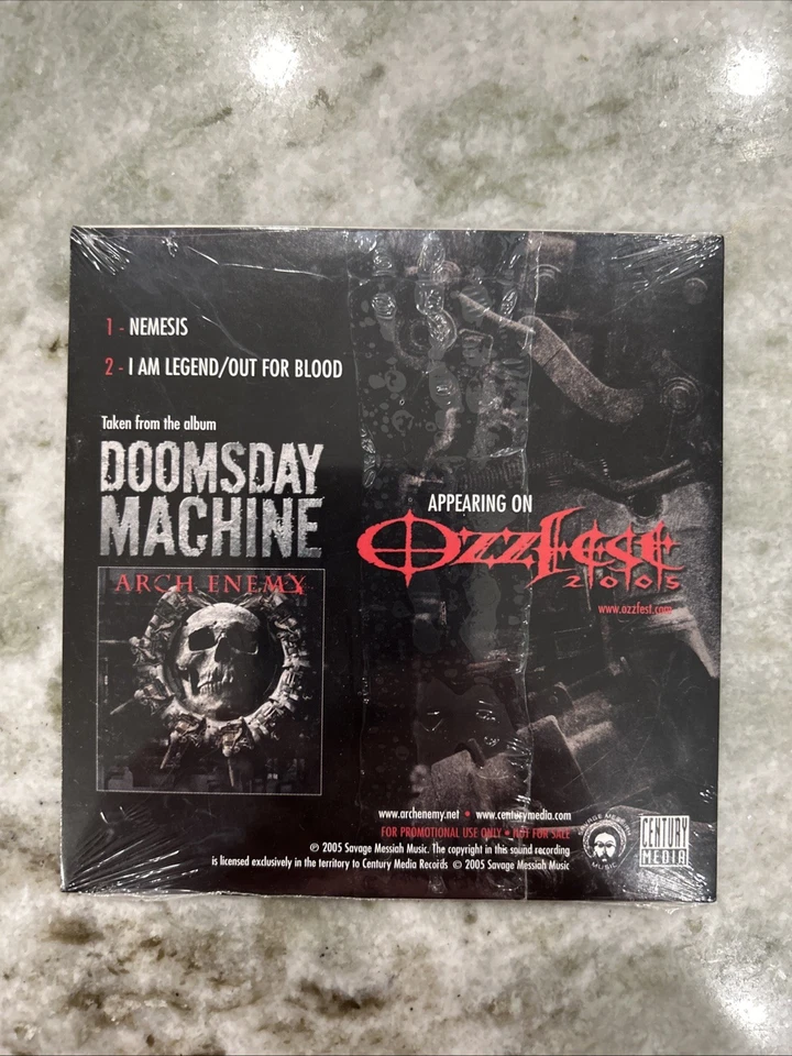 Arch Enemy FACTORY SEALED CD Doomsday Machine Two Song Sampler 2005 - Image 2 of 2