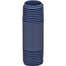 Genova 300 Series P-12-6 Pipe Nipple, 1/2 in, MIP, PVC, Gray, SCH 80 Schedule, 6