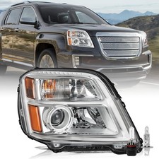 Headlight Assembly for Terrain 2016 2017 Halogen OE Projector Right with Bulbs