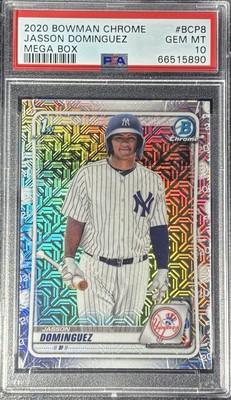 Jasson Dominguez 2020 Bowman Chrome 1st Mega Box RC PSA 10