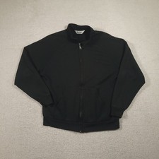 Muleskins Jacket Black Zip Up Sweatshirt USA Made Vintage XL