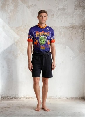 HopDevil Ale Cycling Jersey with Sleeve Print